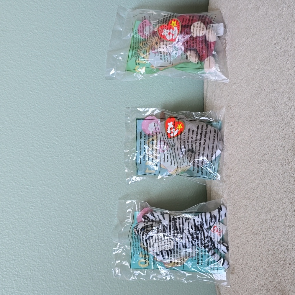 2000 McDonalds Happy Meal❤TY Teenie Beanie Babies☆Full Set New Unopened Packages - Picture 10 of 17